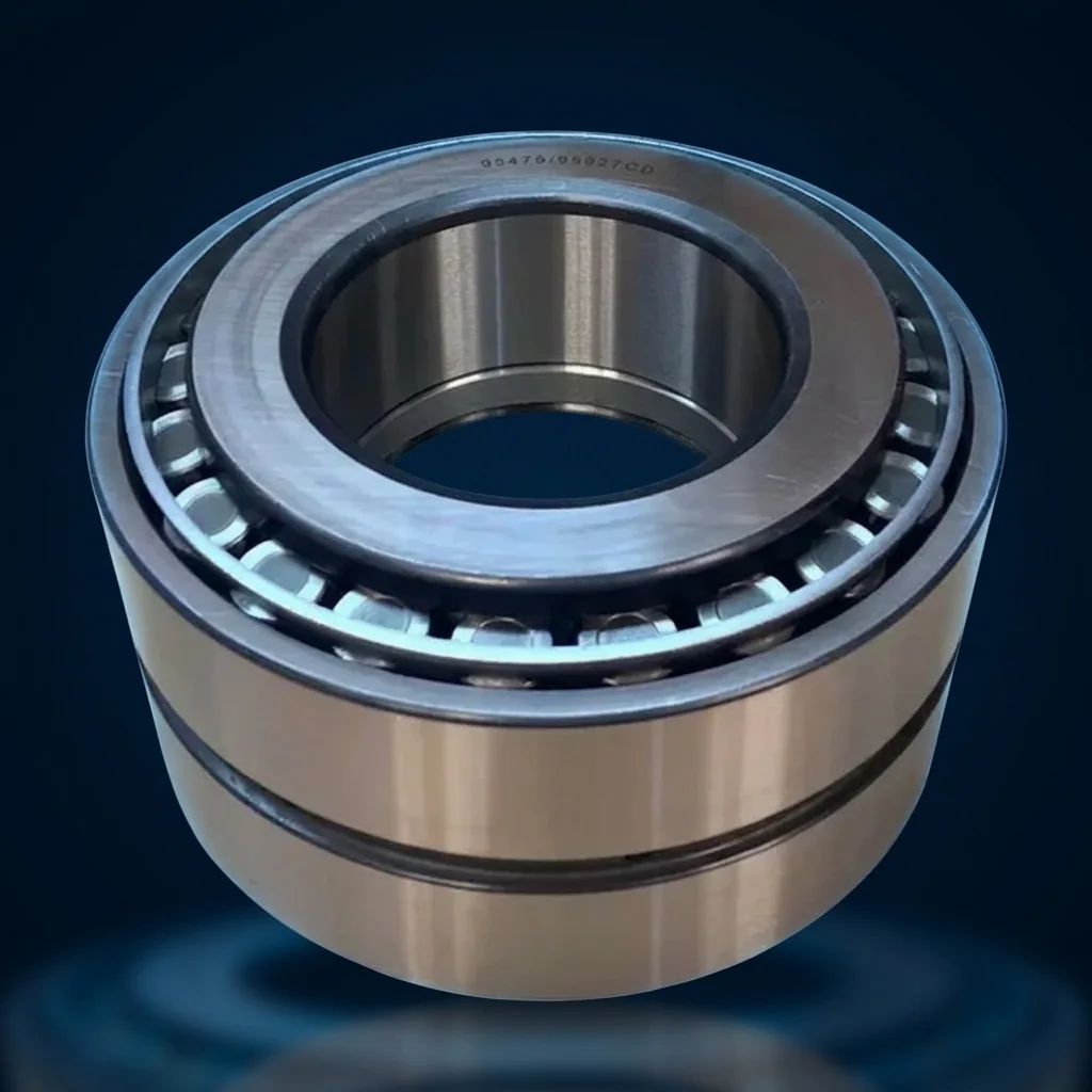 Double Row Tapered Roller Bearing 95475/95927CD assembled side view — untuk crusher dan gearbox industri