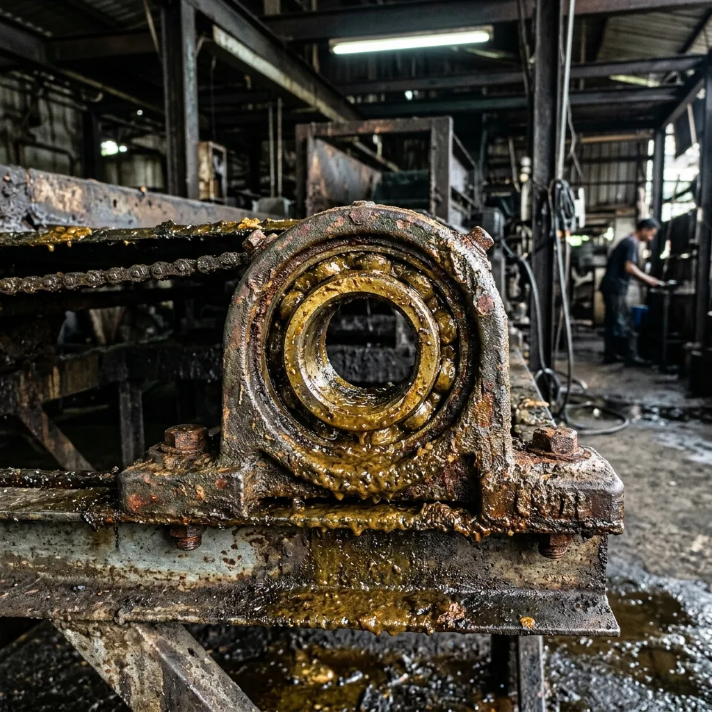 Penyebab bearing rusak di pabrik sawit